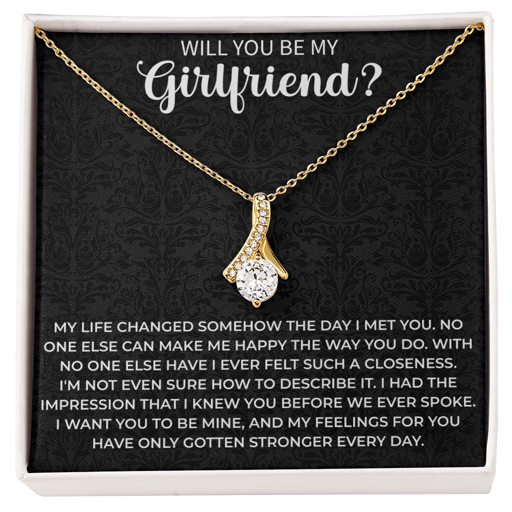 will you be my girlfriend necklace - Girlfriend Idea Gift, Proposal Jewelry, Creative Ways To Ask A Girl Out Gift - Beauty Belliss